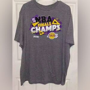 Los Angeles Lakers 2020 NBA Finals Champions T Shirt 2XL Fanatics Vintage